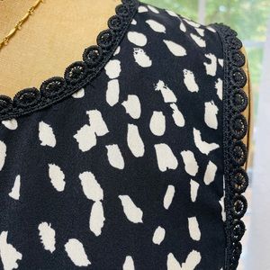 Empire waist dot dress